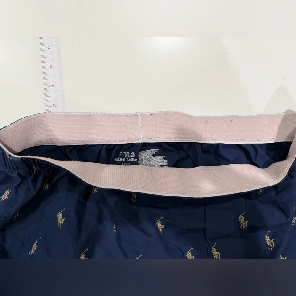 Polo by Ralph Lauren Navy Boxers with Pony All Over size L
